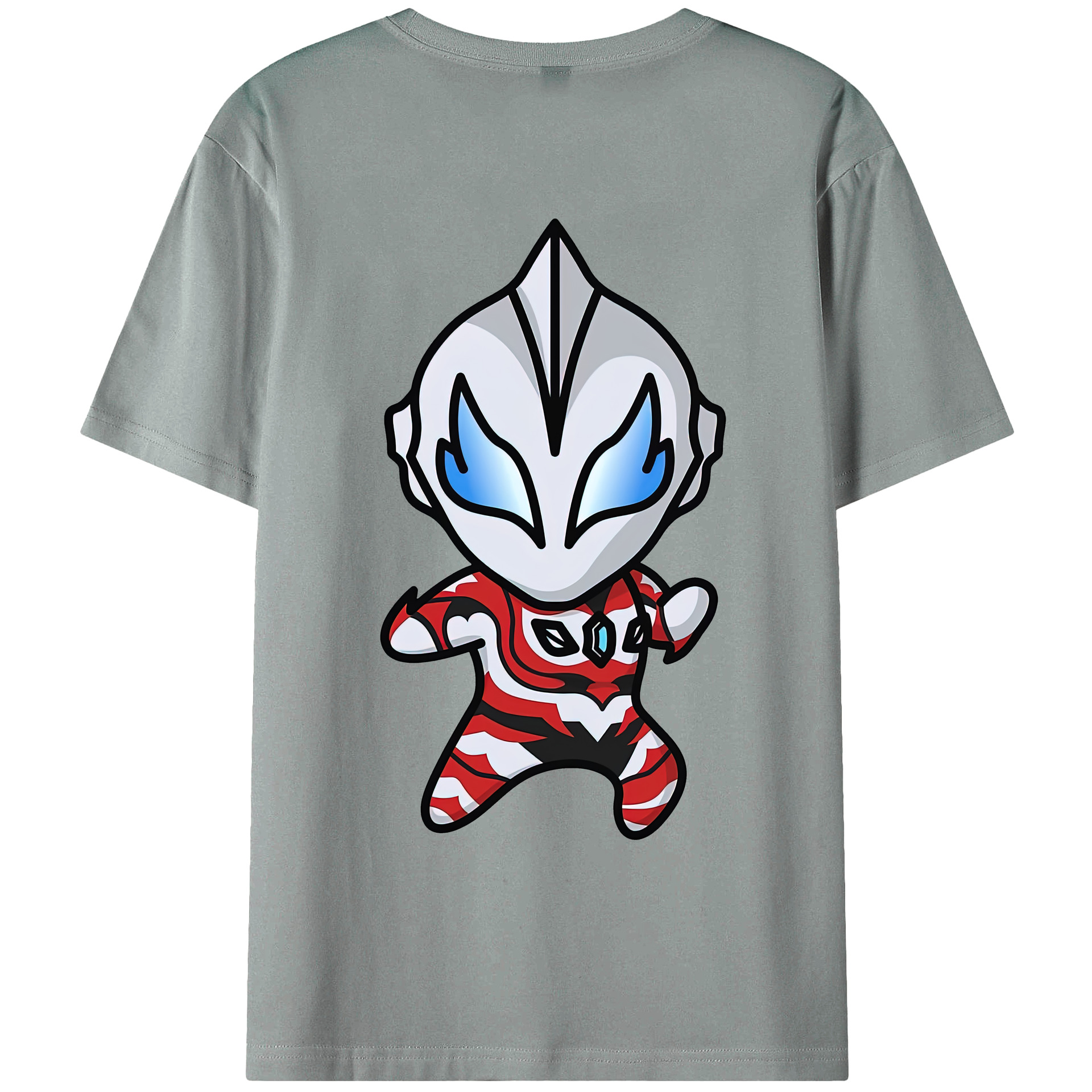 （画像用） ウルトラマン Ultraman 綿100％ メンズ半袖Tシャツ（バックプリント） 通気性